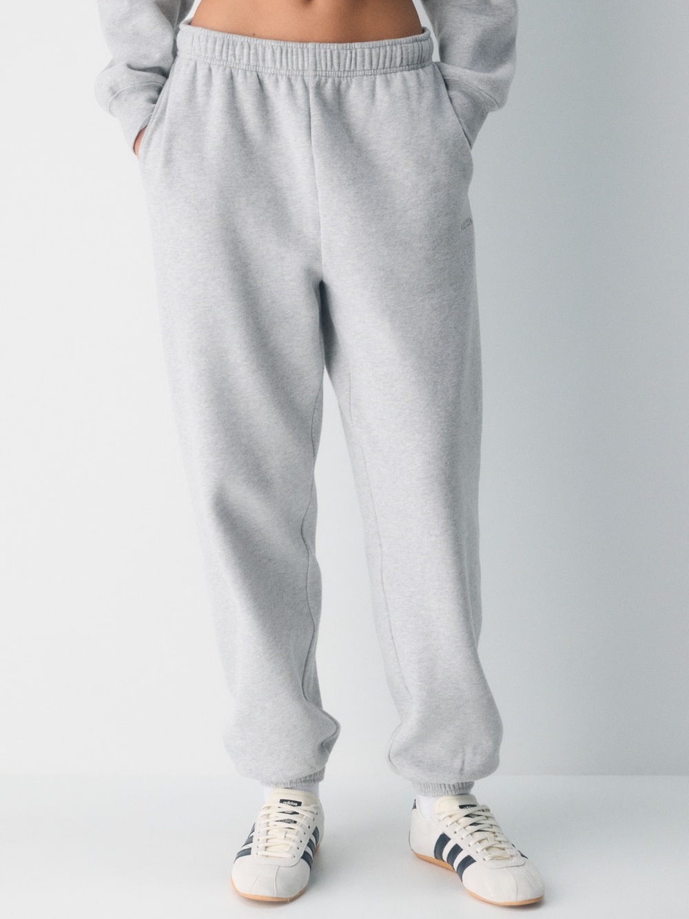 Aritzia Light Gray Women's Fleece Joggers